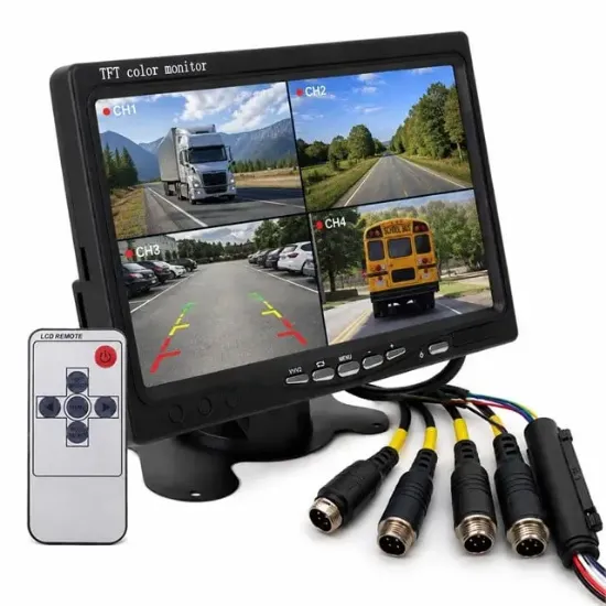 Powermaster PM-16804 7'' Quad Dijital 4'e Bölünebilen Monitör Ekran resmi