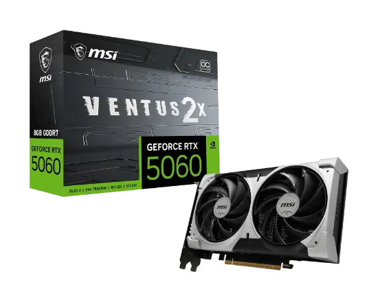 MSI GEFORCE RTX 5060 8G VENTUS 2X OC V1 resmi