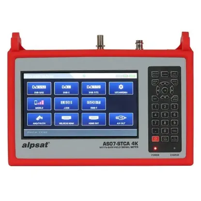 Satfinder AS07-STCA 4K Dvb S-S2/T-T2/C/J.83B/ISDB-T Sinyal Analizörü + Görüntülü Uydu Bulucu + Kamera Test Cihazı       resmi