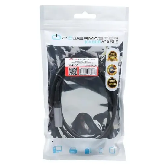PowerMaster PM-24326 Type-C Erkek-Dişi 1.5 Metre Kablo resmi