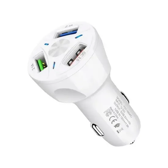 Powermaster TE-091 3xUSB 3.0 Çakmaklık Hızlı Araç Şarj Cihazı resmi