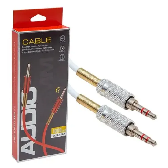 Powermaster PM-3834 3.5 Mm Erkek/Erkek Stereo Aux Kablo resmi