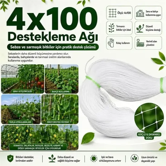 Sunup SN-38882 Bitki Tırmanma Ağı 4x100 m resmi