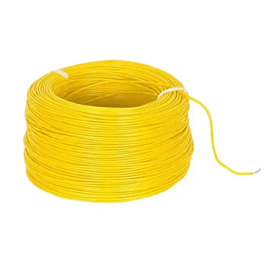 Artar H03V-K 0.22 mm Bakır Çok Damarlı Devre Montaj Kablosu Sarı Zil Teli (0.22 mm² 100 Metre) resmi
