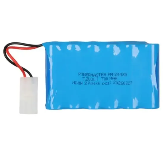 Powermaster PM-24430 7.2Volt 700mAh Ni-Mh 2 Pin Soketli 6'lı Oyuncak Araba Pili 202105 resmi