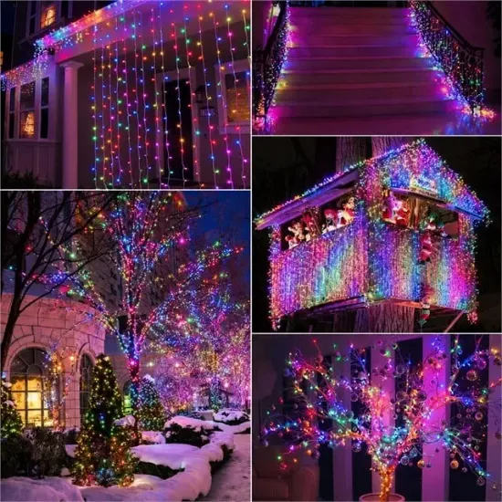 Powermaster PM-22581 Animasyonlu 10 Metre Eklenebilir RGB Top Yılbaşı Led Işık resmi