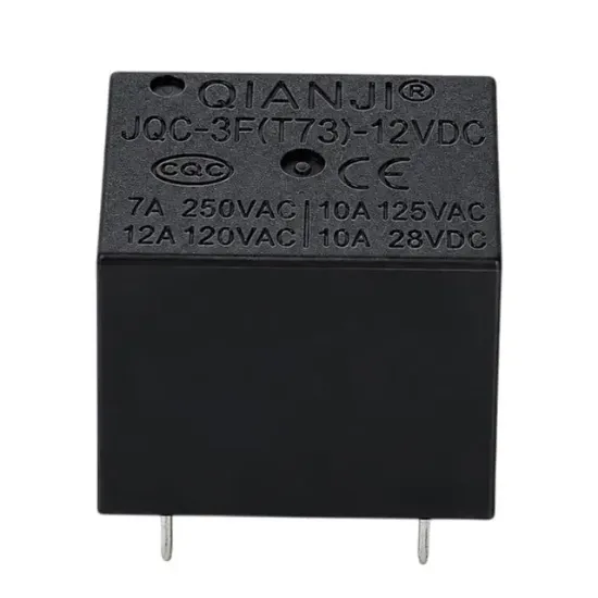 12 Volt 10 Amper DC Tek Kontak 5 Pinli Küp Röle JQC-3F(T73) resmi