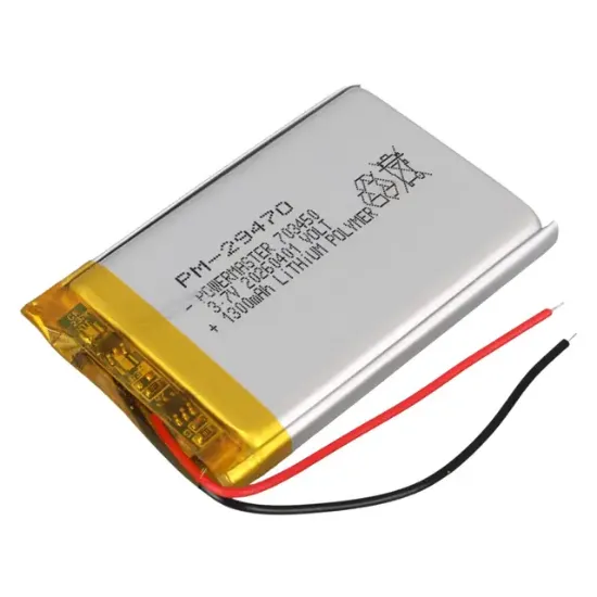 PowerMaster 703450 3.7V 1300mAh Lityum Polimer (Li-po) Batarya Ciklet Pil resmi