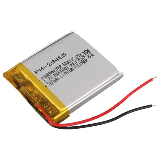 PowerMaster 503337 3.7V 750mAh Lityum Polimer (Li-po) Batarya Ciklet Pil resmi