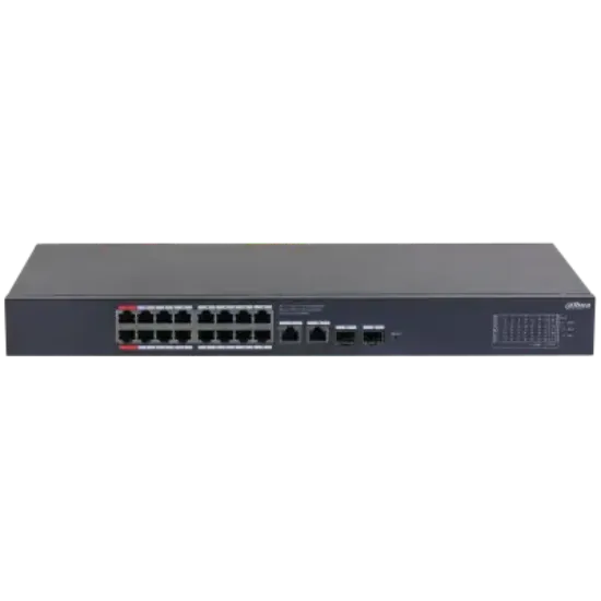 DAHUA CS4220-16GT-135 16 PORT 16XGE-2XGE-2XGE/SFP YÖNETİLEBİLİR GİGABİT 135W POE SWİTCH resmi