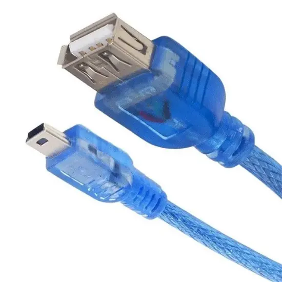 Powermaster iPod Şarj Aleti Kablosu 5 Pin Geniş 1.5 Metre Şeffaf resmi