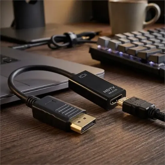 Powermaster Display Erkek To HDMI Dişi 4K-2K Çevirici PM-14030 resmi
