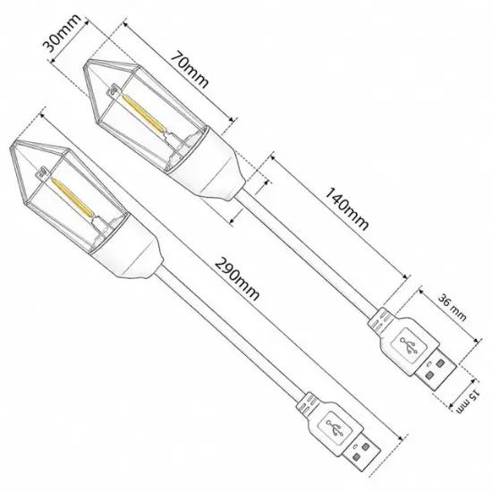 Powermaster PM-25791 Esnek Gövdeli USB Günışığı COB Led Edison Masa ve Kitap Okuma Lambası resmi