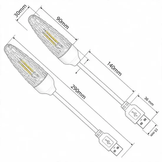 Powermaster PM-25793 Esnek Gövdeli USB Günışığı COB Led Edison Masa ve Kitap Okuma Lambası resmi