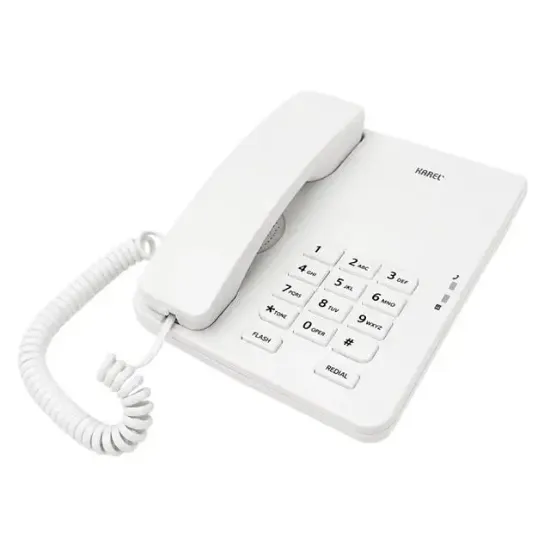 Karel TM-140 Kablolu Ekransız Krem Masaüstü Telefon                                                  resmi