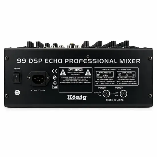 König KX-4 4 Kanal 2 Aux Giriş USB - MP3 - BT 99 DSP 2X7 Band EQ Deck Mikser resmi