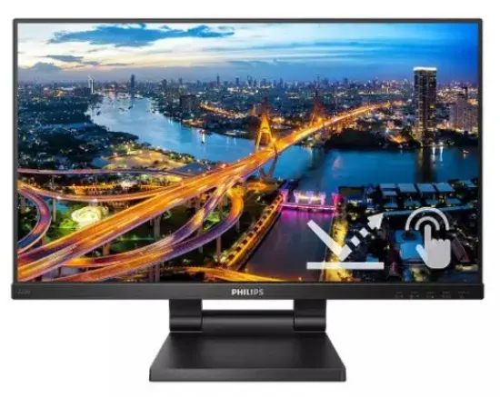 21.5 PHILIPS 222B1TC IPS FHD 4MS 75HZ HDMI DP VGA resmi
