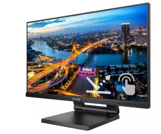 21.5 PHILIPS 222B1TC IPS FHD 4MS 75HZ HDMI DP VGA resmi