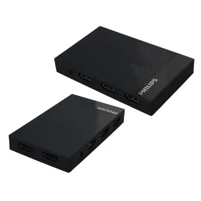 Philips SWV9023B/93  4K HDMI Splitter 1 Giriş - 4 Çıkış Ultra HD Görüntü Dağıtıcı resmi