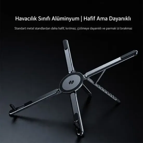 Feny Magstone FN-MS10 MagSafe Katlanabilir Stand Macbook Telefon Tablet Laptop Uyumlu Tutucu resmi