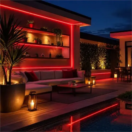 ZMR ZMR-635/B.KK Neon Led Şerit Kırmızı 12 Volt 120 Ledli 5 Metre resmi