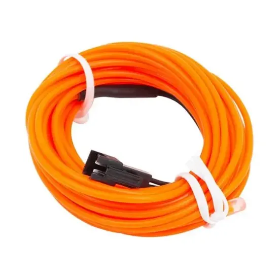 Powermaster 5 Metre 5 Volt USB Adaptörlü Neon Oranj İp Aydınlatma PM-6084 resmi