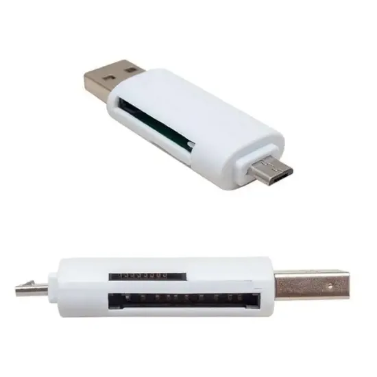 Powermaster USB To Micro USB + Kart Okuyucu Otg Çevirici resmi