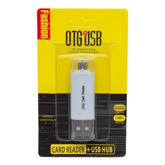 Powermaster USB To Micro USB + Kart Okuyucu Otg Çevirici resmi