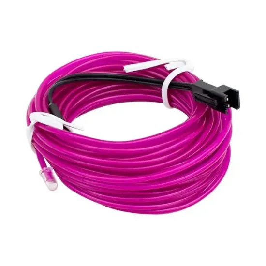 Powermaster 5 Metre 5 Volt USB Adaptörlü Neon Mor İp Aydınlatma PM-6082 resmi