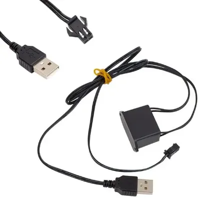 Powermaster 5 Metre 5 Volt USB Adaptörlü Neon Mor İp Aydınlatma PM-6082 resmi