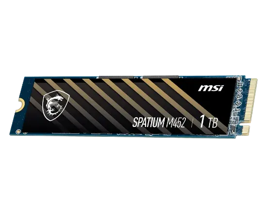 500GB MSI SPATIUM M452 PCIE 4.0 NVME M.2 resmi