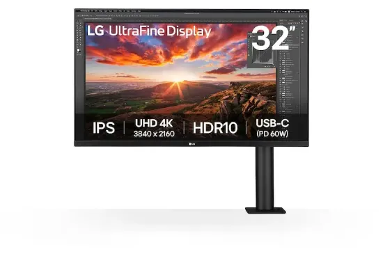 31.5 LG 32UN880K-B 4K ERGONOMIK STAND IPS resmi