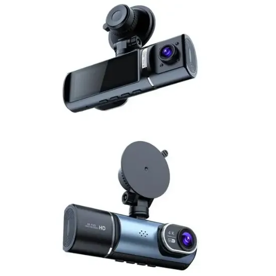 Powermaster PM-27086 3.16" Tft Ekran Çift Kameralı Gps Modüllü Hd Araç Kamerası Dvr (128gb Destekli) resmi