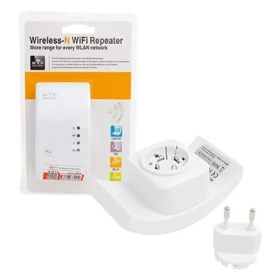 PowerMaster LV-WR01T 2.4Ghz 300Mbps 1 Port Access Point Repeater AP Bridge resmi
