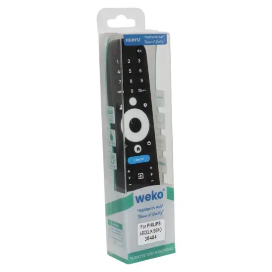 Weko Philips-Arçelik-Beko-Onvo Ses Komutsuz Live TV-Netflix-Youtube-Prime Video-Disney-Audio Akıllı TV Kumanda resmi