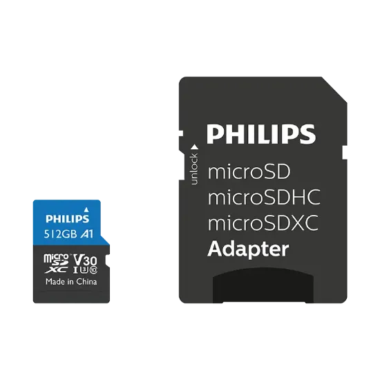 PHIIPS 512GB MICRO SDXC 100 MB/S C10 FM51MP65B/00 resmi