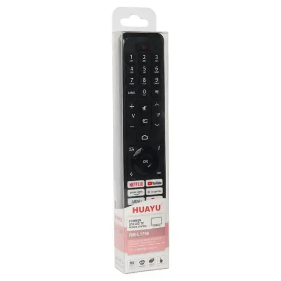 Huayu RM-L1796 Netflix-Youtube-Prime Video-Google Play- Menu-TV3 Play Tuşlu Vestel Universal Lcd Led Tv Kumanda resmi