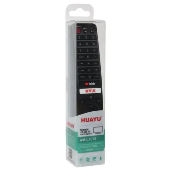 Huayu RM-L1678 Sharp Netflix-Youtube Tuşlu Lcd-Led Tv Kumanda resmi