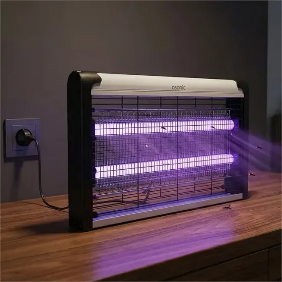Asonic S26 20W 2000V Çift Koruma Camlı LED Zincir Askılı Sanayi Tipi Sinek Öldürücü (XL Boy) resmi
