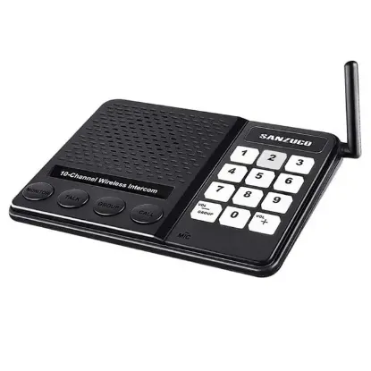 Hello 2AS5DR DC 5V 1A Kablosuz Intercom Sistemi 18 Kanal Kapalı Devre Sesli İletişim Çözümü resmi