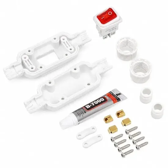 PowerMaster PM-26936 Su Geçirmez Beyaz Kablo Switch 4 Pin resmi