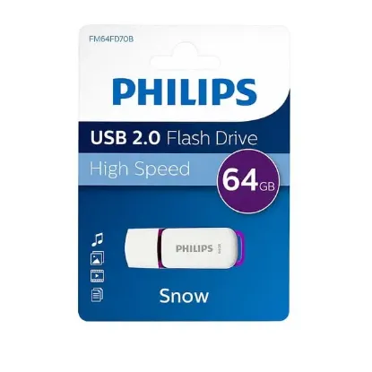PHILIPS 64GB USB 2.0 25/10MB/S FM64FD70B/00 resmi