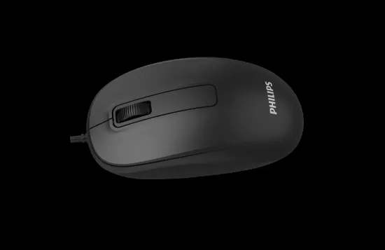 PHILIPS USB KABLOLU MOUSE SPK7238B SİYAH resmi