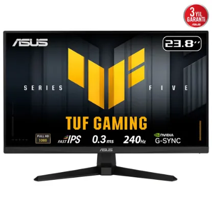 23.8 ASUS TUF GAMING VG249QM5A 0.3MS 240HZ GAMING AI ELMB FHD FAST IPS  resmi