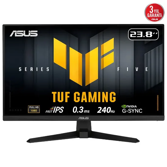 23.8 ASUS TUF GAMING VG249QM5A 0.3MS 240HZ GAMING AI ELMB FHD FAST IPS  resmi