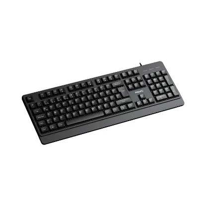 PHILIPS KABLOLU KLAVYE SPK6247B SİYAH resmi