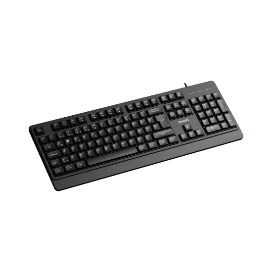 PHILIPS KABLOLU KLAVYE SPK6247B SİYAH resmi