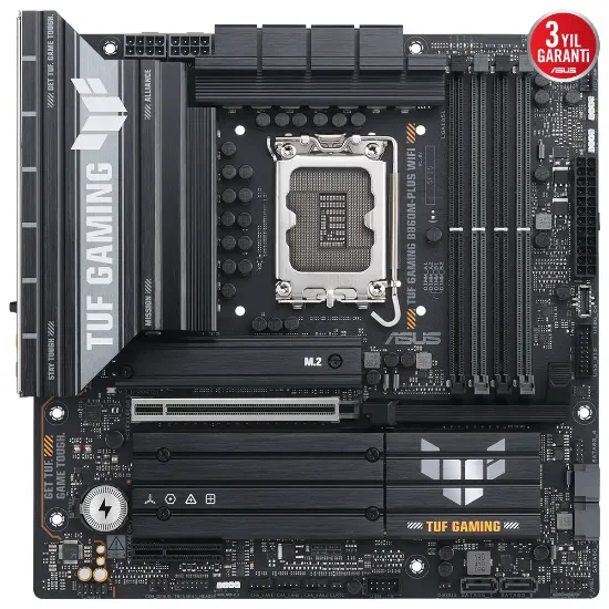 ASUS TUF GAMING B860M-PLUS WIFI LGA1851 DDR5 DP HDMI MATX ANAKART resmi