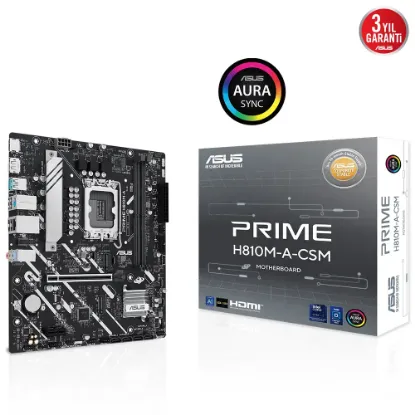 ASUS PRIME H810M-A-CSM SOKET 1851 ANAKART resmi