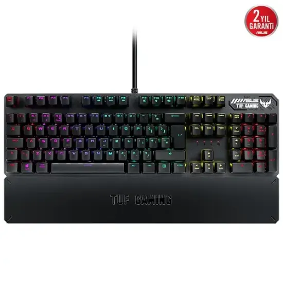 ASUS RA05 TUF GAMING K3 D/RD RED SWITCH RGB KLAVYE resmi